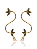 Floral Leaf Vine  Earrings