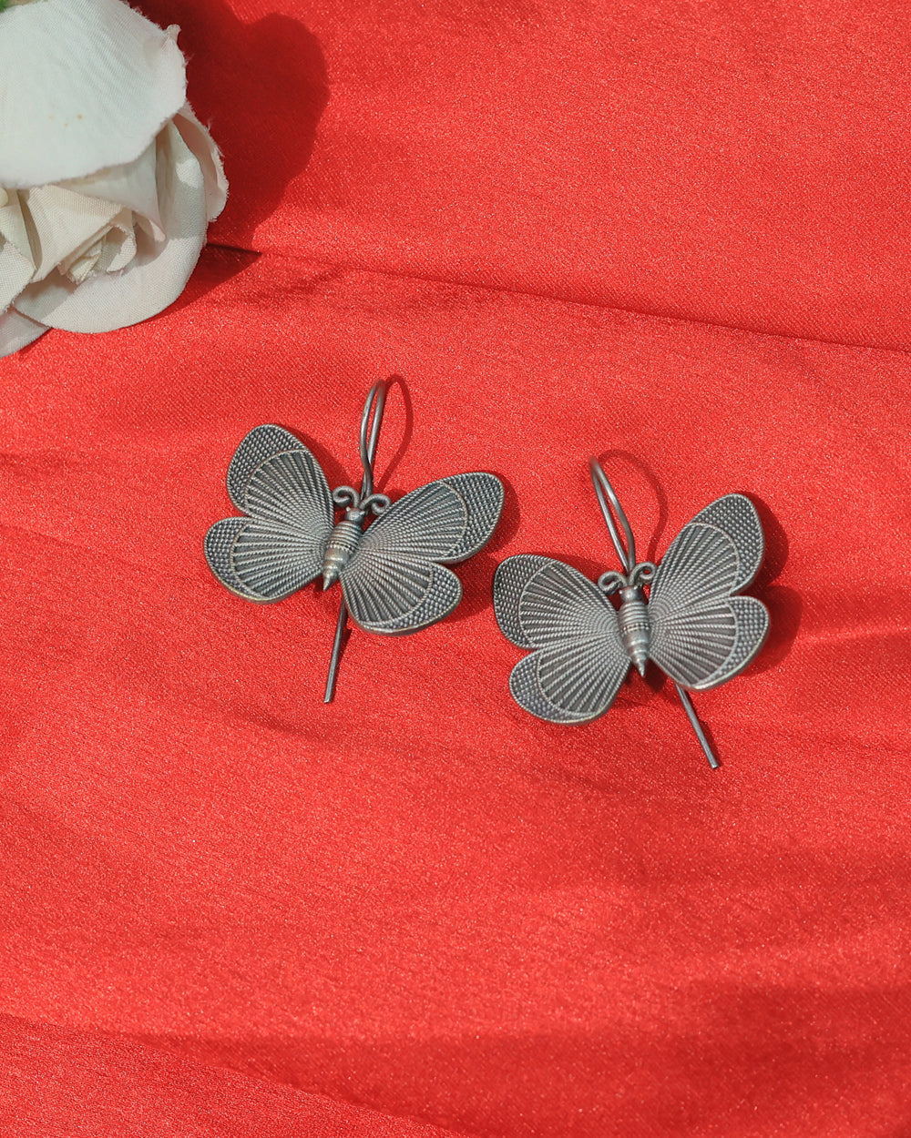 Butterfly Statement Drop Earrings