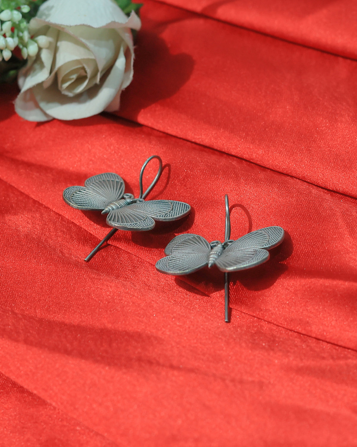 Butterfly Statement Drop Earrings