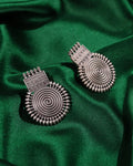 Spiral Sunburst Drop Earrings