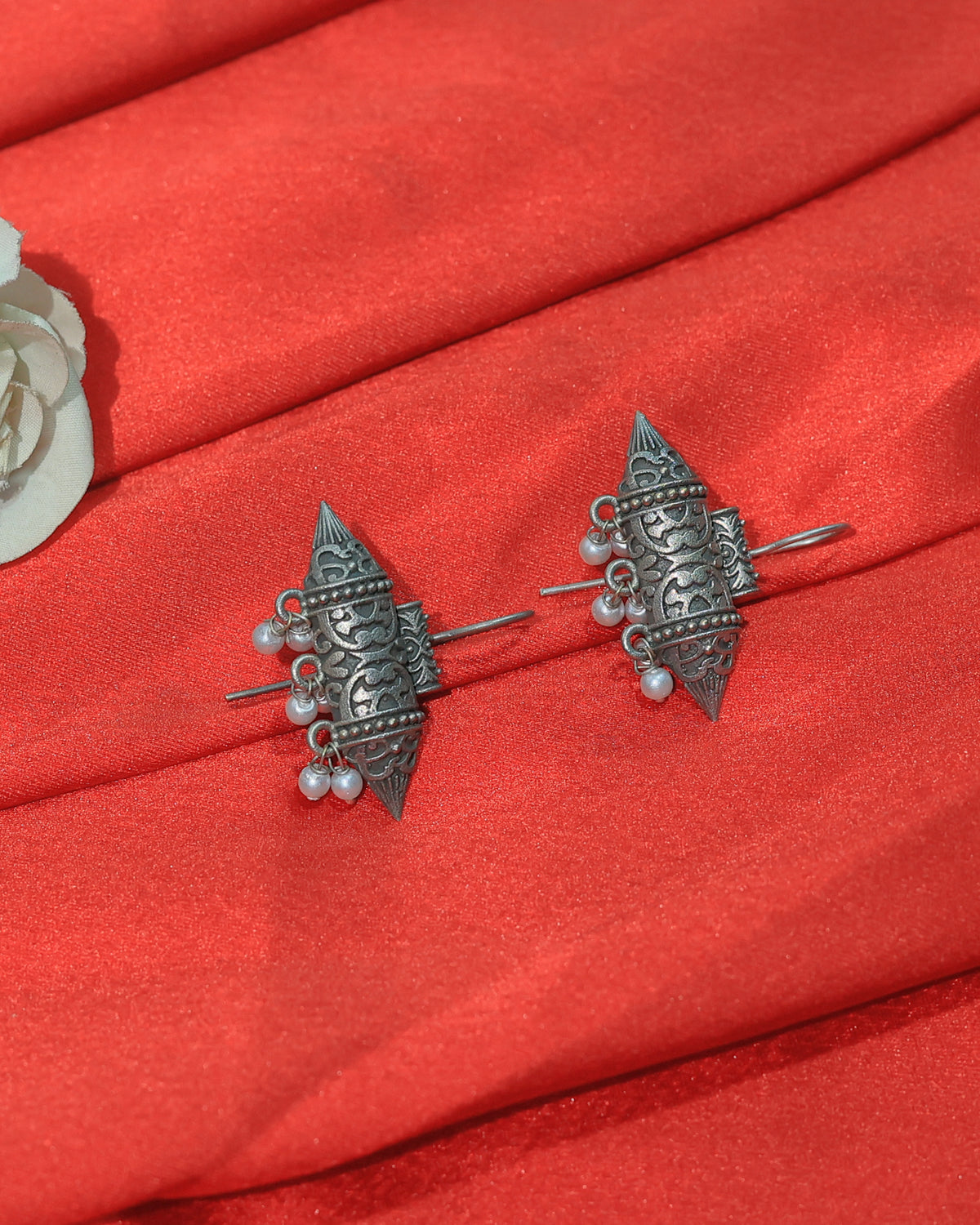 Ornate Temple Drop Earrings