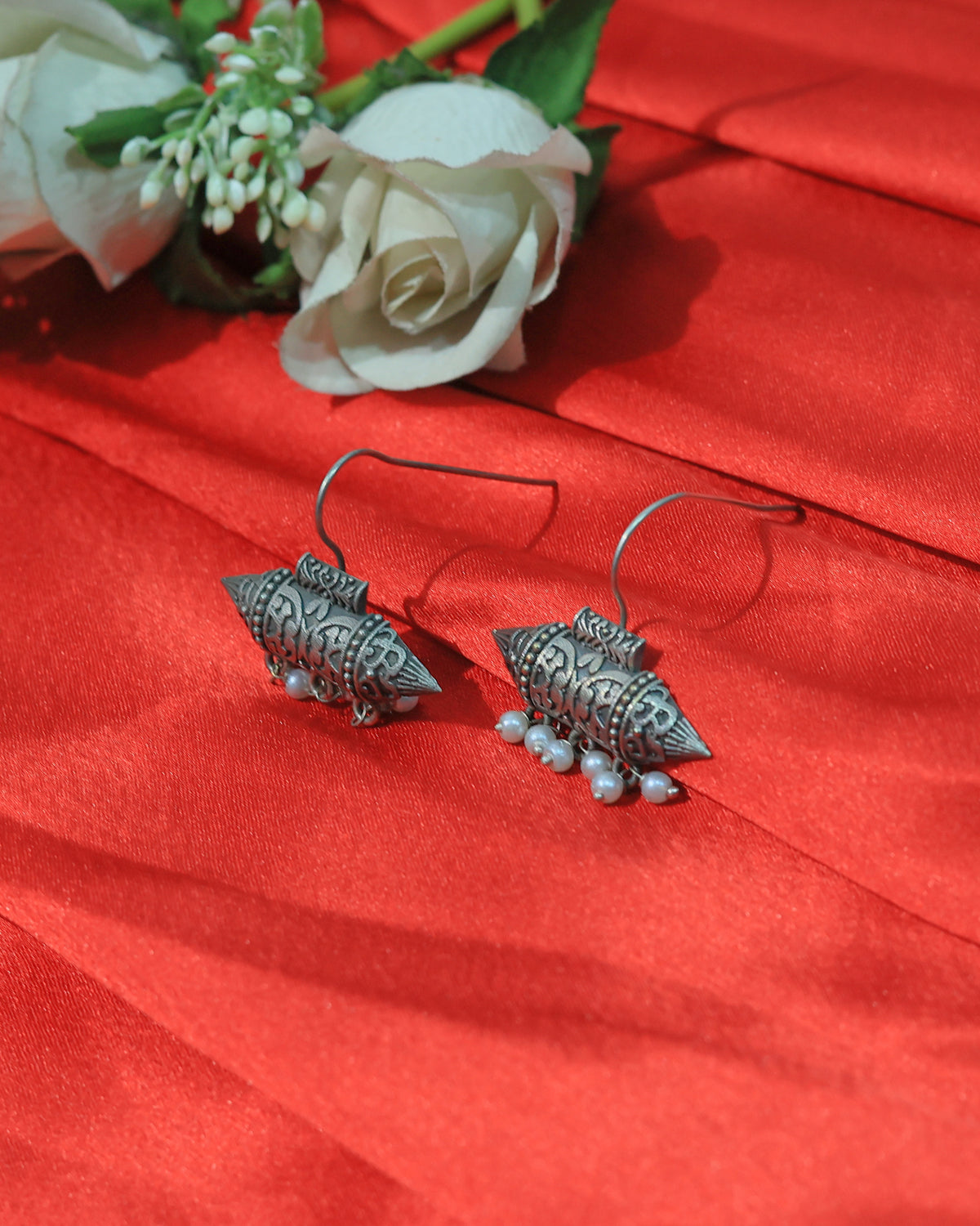 Ornate Temple Drop Earrings