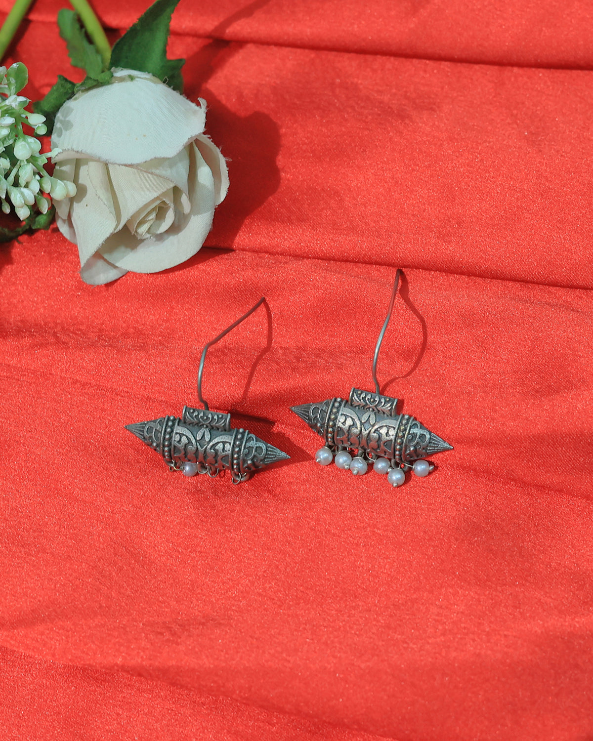 Ornate Temple Drop Earrings