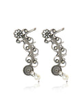 Floral Filigree Ear Cuff Earrings