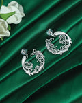 Peacock Filigree Stud Earrings