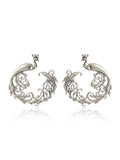 Peacock Filigree Stud Earrings