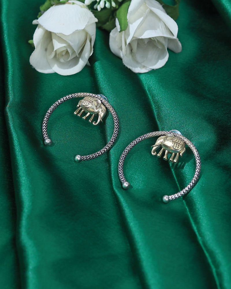 Elephant Hoop  Earrings