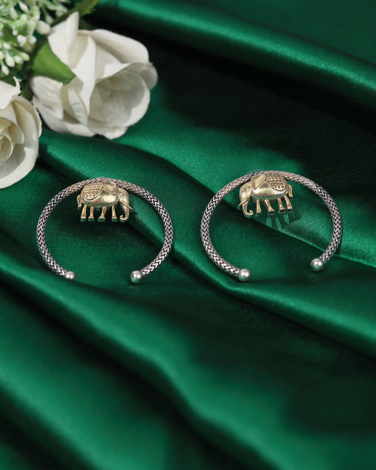 Elephant Hoop  Earrings