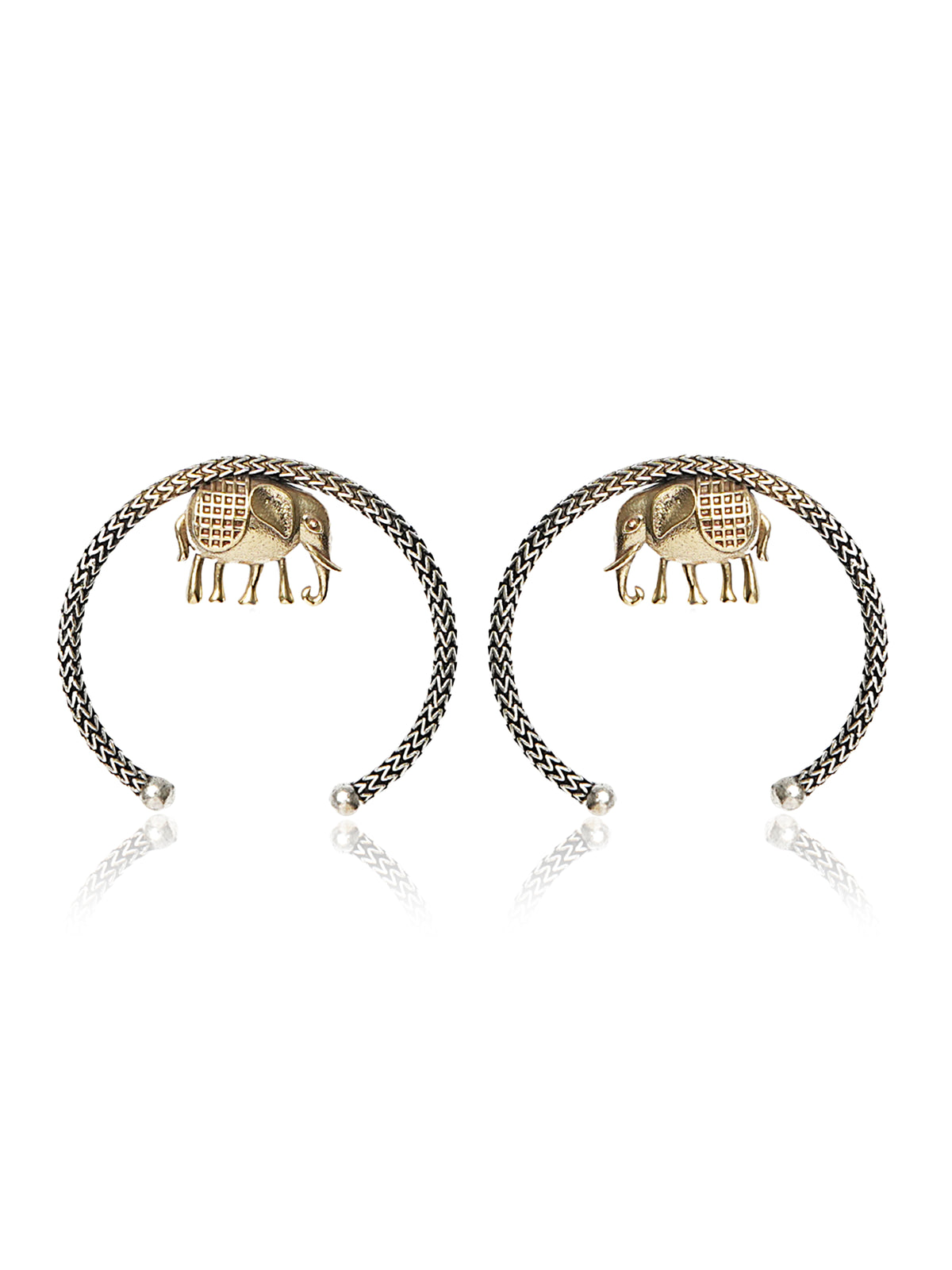 Elephant Hoop  Earrings