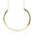 Gold-Tone Classic Curved Collar Necklace
