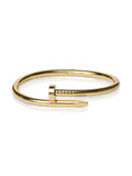 Classic Textured Brass Bracelet