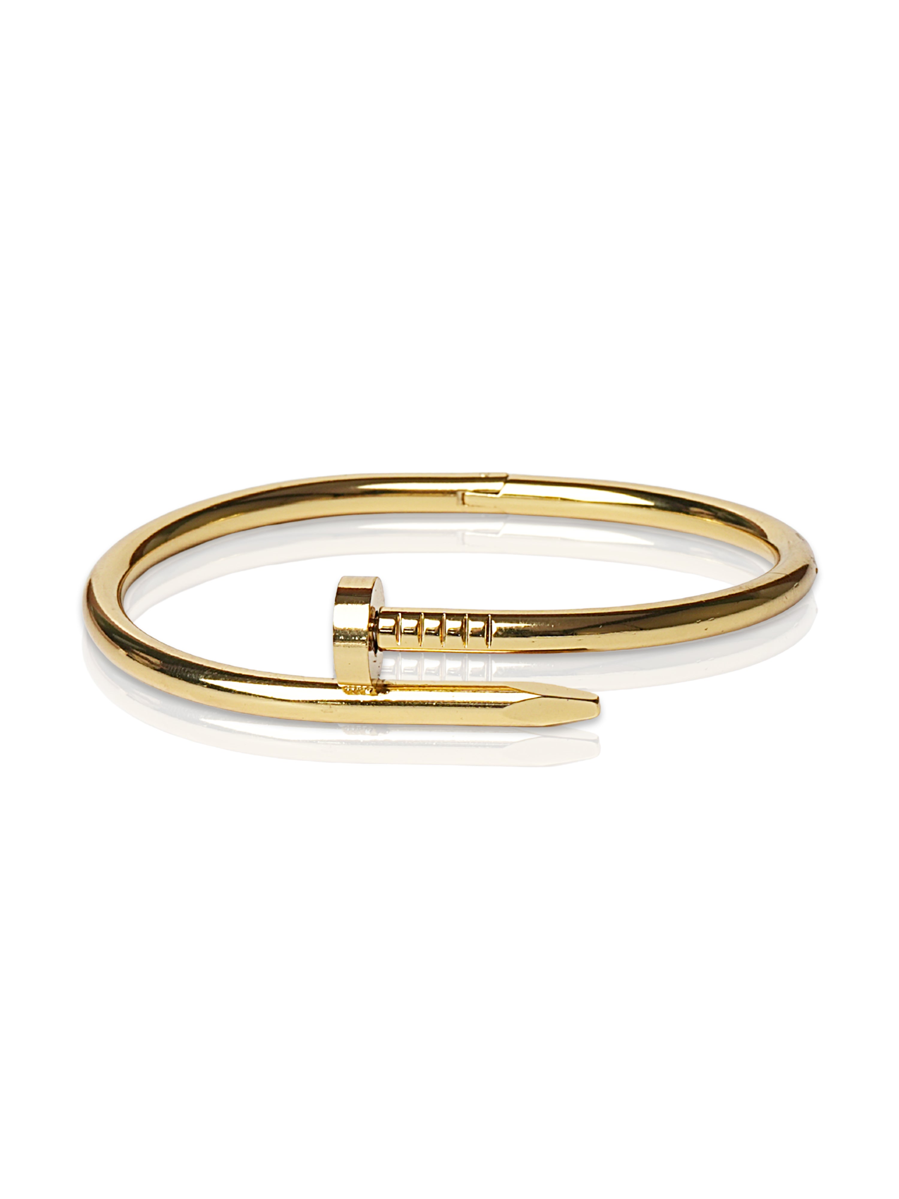 Classic Textured Brass Bracelet