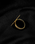 Golden Pebble Textured Statement Ring