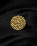 Golden Pebble Textured Statement Ring