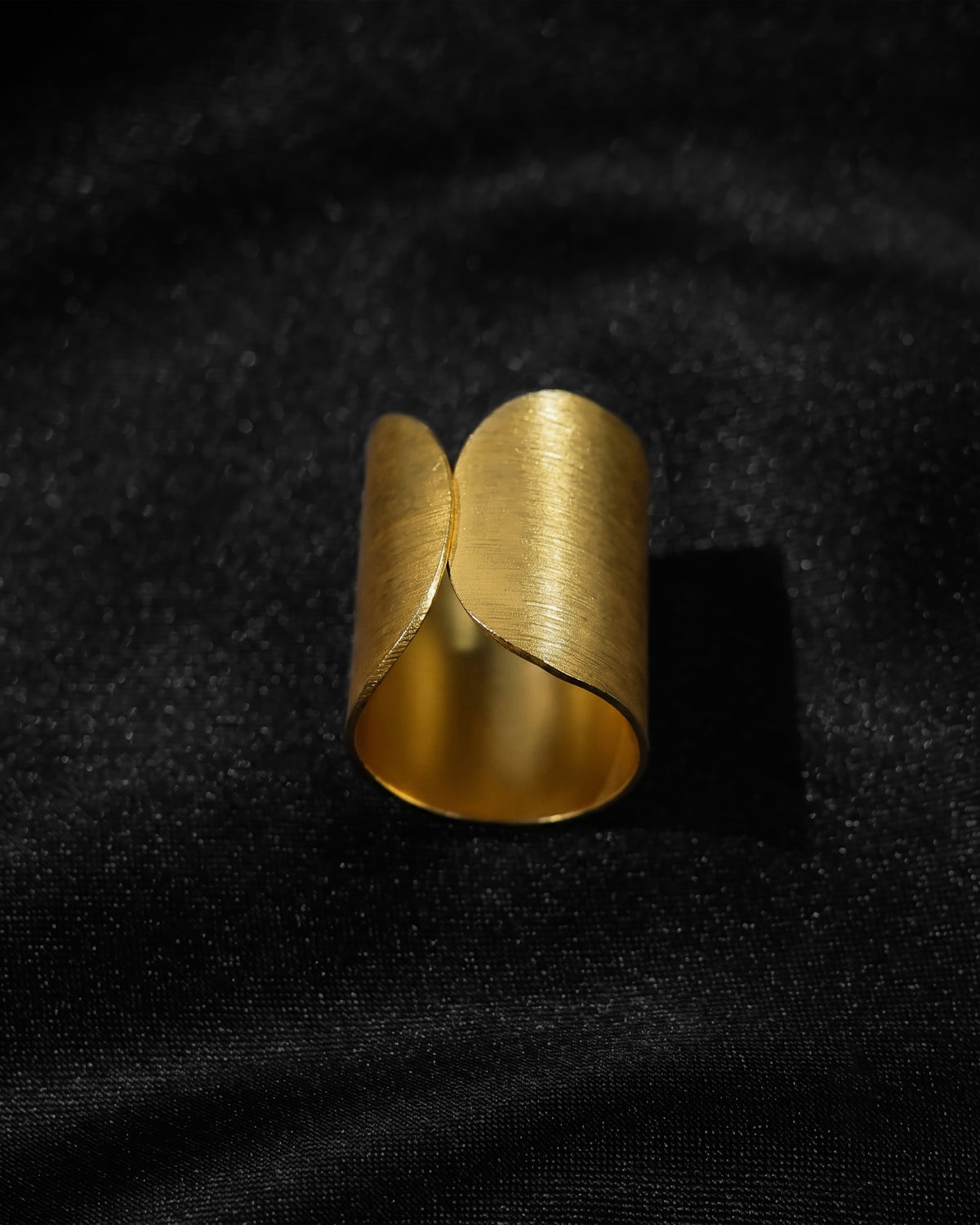 Golden Split Cuff Wrap Ring