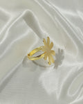 Golden Bloom Flower Statement Ring