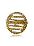 Linear Cutout Statement Ring