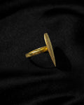 Golden Heart Mesh Statement Ring