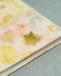 Golden Starburst Textured Ring