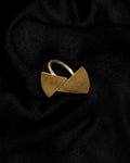 Golden Bow Loop Statement Ring