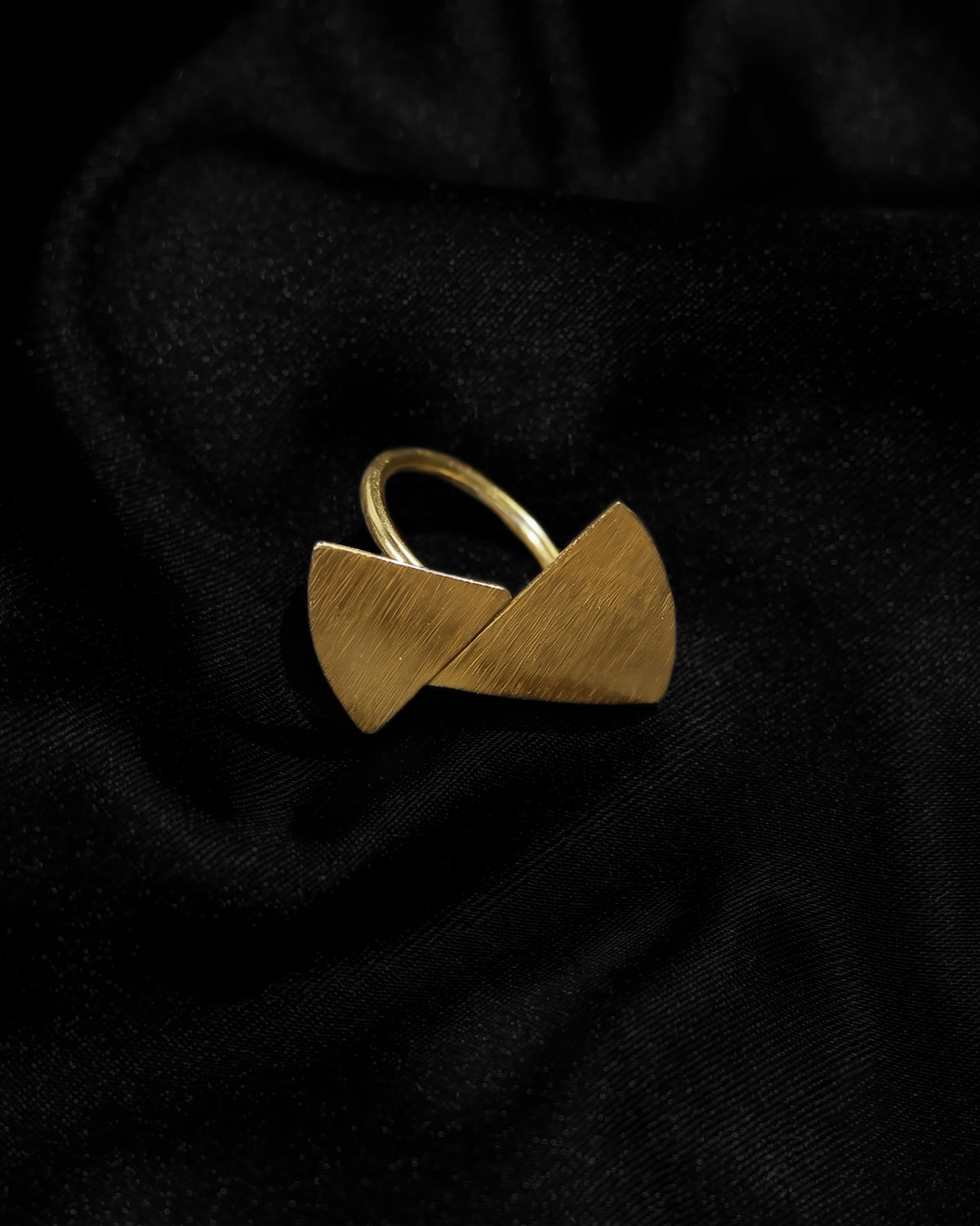 Golden Bow Loop Statement Ring
