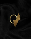 Golden Bow Loop Statement Ring