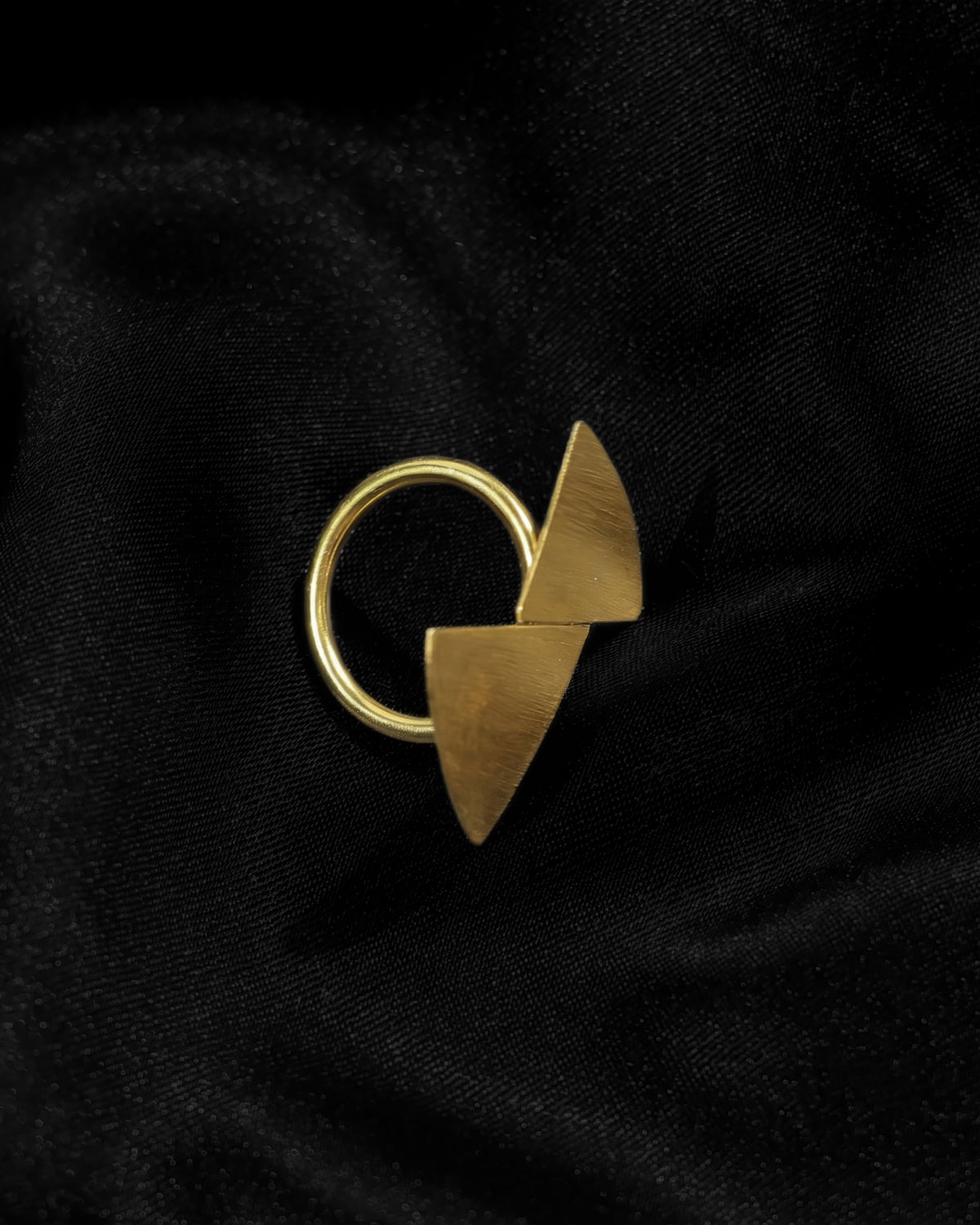 Golden Bow Loop Statement Ring