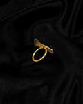 Golden Bow Loop Statement Ring