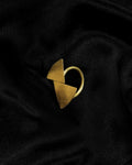 Golden Bow Loop Statement Ring