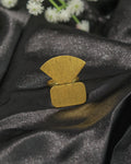 Golden Interlinked Leaf Ring