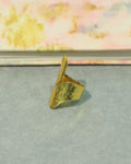 Golden Hammered Wrap Statement Ring