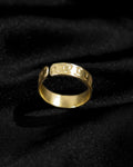 Golden Hammered Band Ring