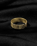 Golden Hammered Band Ring