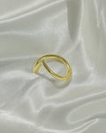 Golden Angular Open Ring