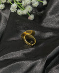 Textured Disc Statement Ring