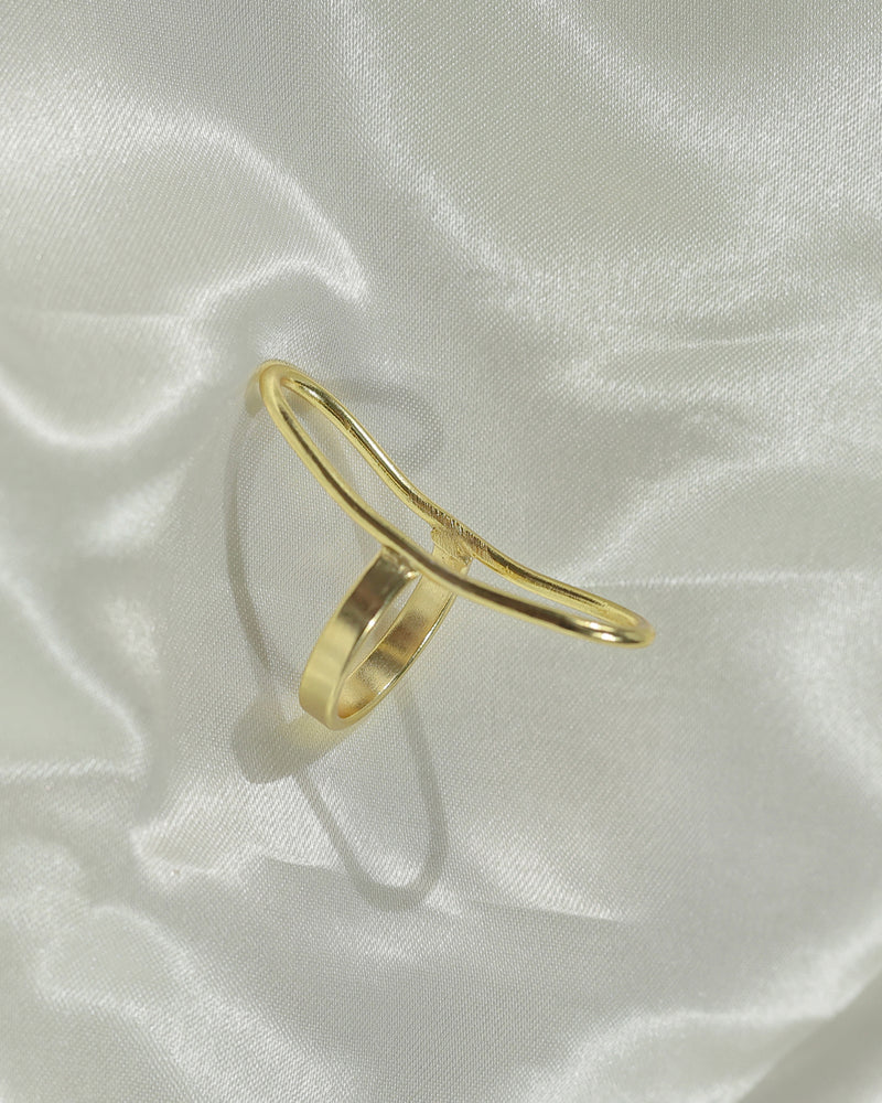 Elongated Oval Frame Ring