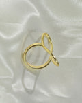 Elongated Oval Frame Ring