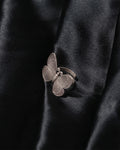 Vintage Butterfly Oxidised Ring