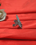 Winged Butterfly Oxidised Ring