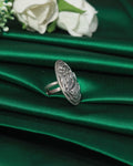 Peacock Garden Oxidised Statement Ring