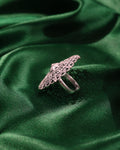 Vintage Floral Filigree Oxidised Ring
