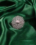 Vintage Floral Filigree Oxidised Ring