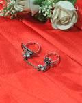 Floral Twin Ring Hand Chain