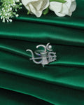 Om Trishul Damru Spiritual Oxidised Ring